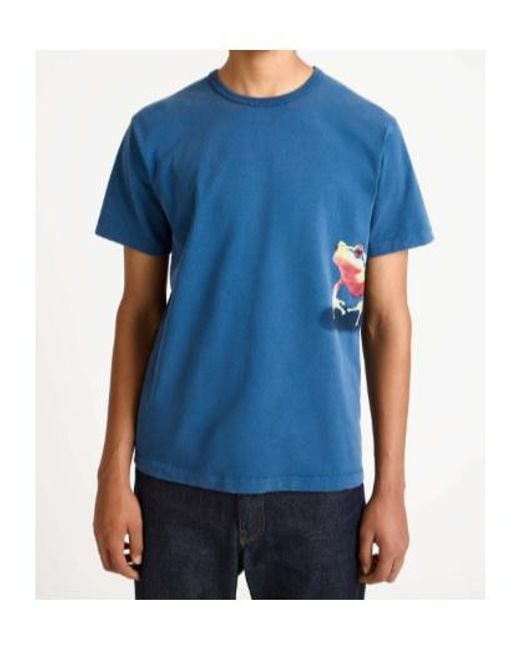 J.W. Anderson Blue Jw Anderson Short-Sleeved Crewneck T-Shirt for men