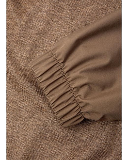 Loro Piana Brown Double-Sided Hooded Pilot Jacket for men