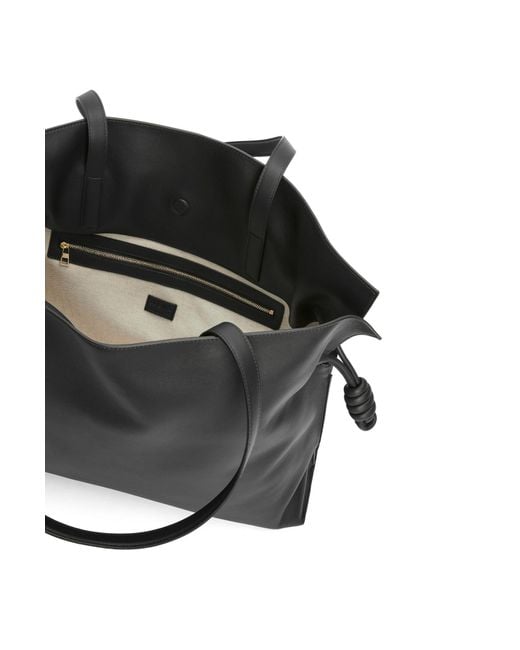 Loewe Black Xl Flamenco Clutch Bag