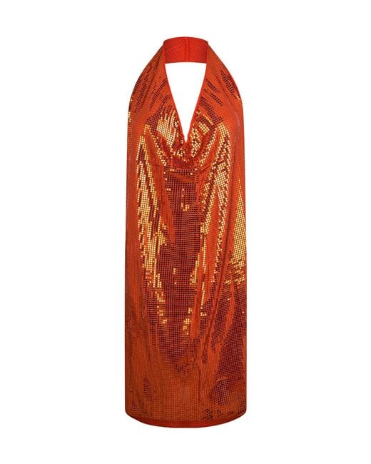 Bottega Veneta Orange Slip Dress