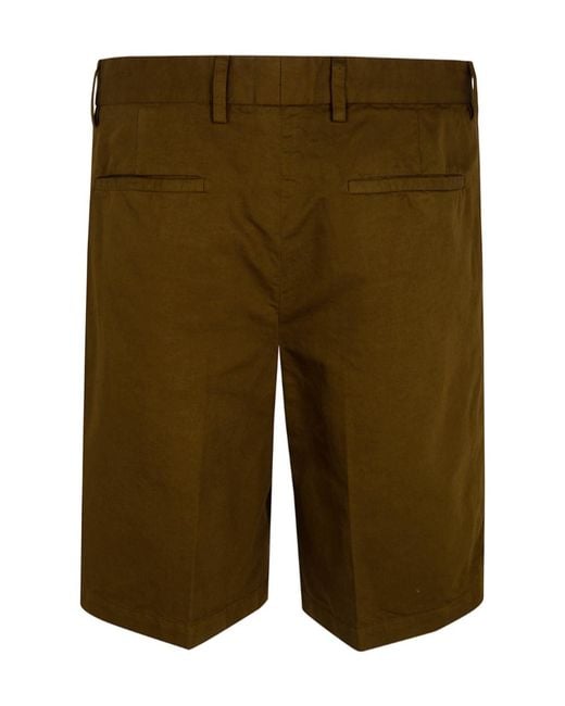 Zegna Brown Tailored Bermuda Shorts for men