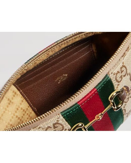 Gucci Multicolor Horsebit Web Small Shoulder Bag