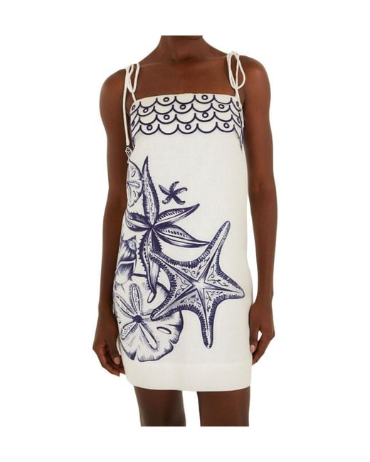 Farm Rio White Slip Dress