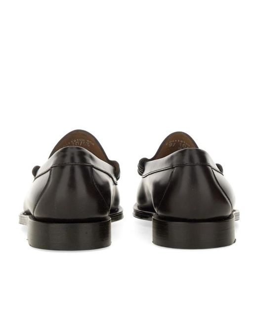 G.H.BASS Black Weejuns Larson Leather Penny Loafers for men