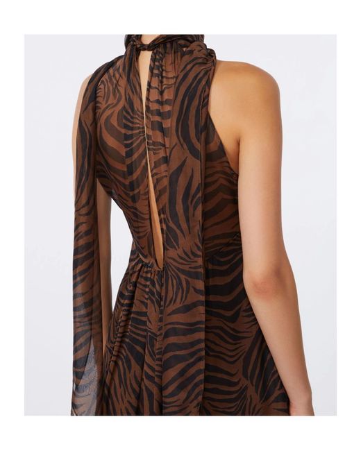 Max Mara Brown Studio Salice Halterneck Maxi Dress
