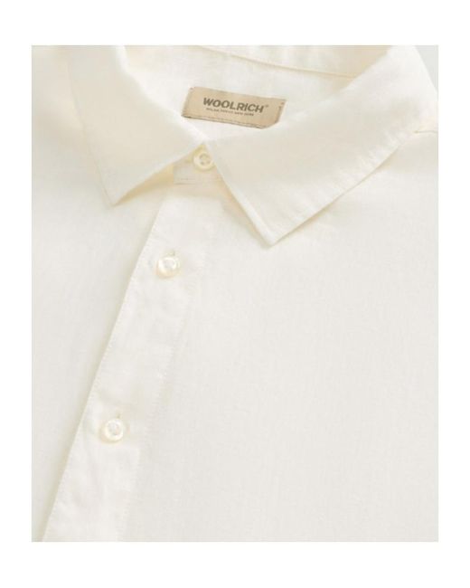 Woolrich White Long-Sleeve Shirt for men