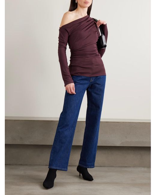 TOVE Purple Blake Draped Top