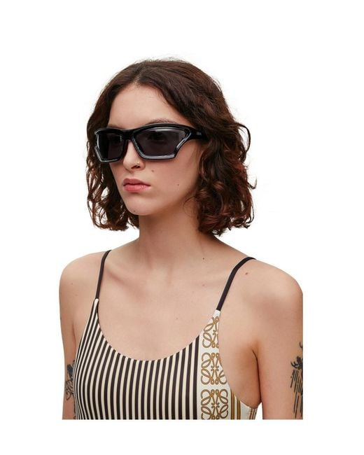 Loewe Black Irregular X Paula's Ibiza Irregular Frame Sunglasses