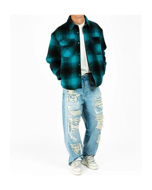 Barrow Green Flannel Shirt for men