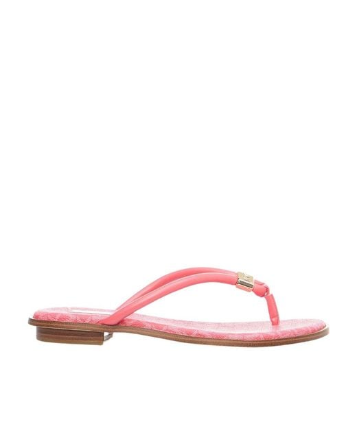 Michael Kors Pink Logo Sandals