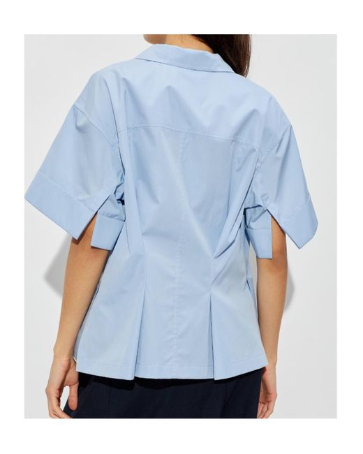 Jil Sander Blue Short Sleeved Shirt