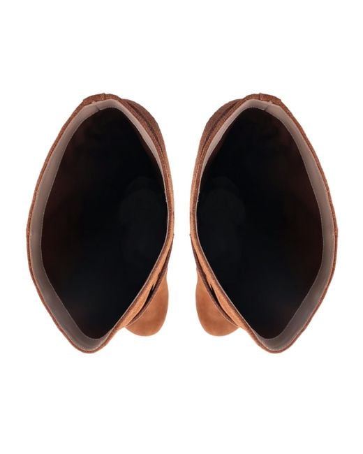 Pinko Brown Suede Boots