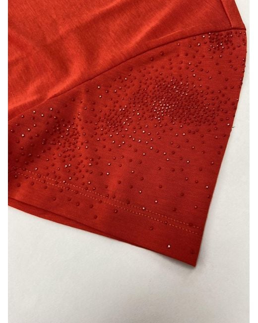 Armani Jeans Red Short Sleeve T-Shirt