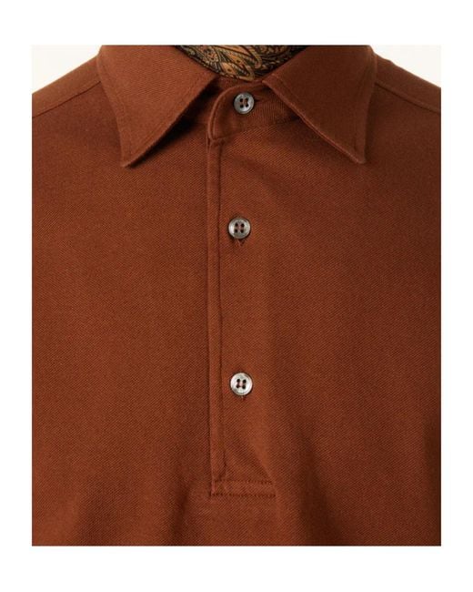 Loro Piana Brown Brenna Polo Shirt for men