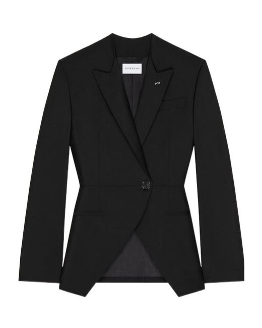 Givenchy Black Slashed Double-Breasted Jacket