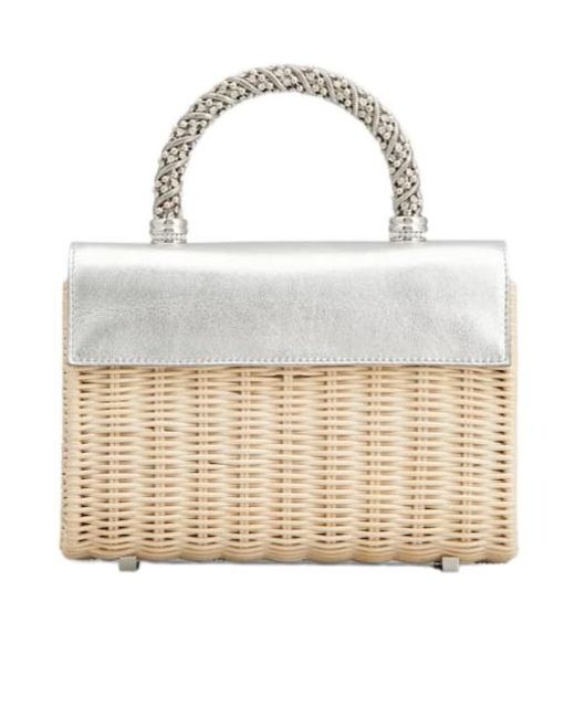Roger Vivier White Jewel Efflorescence Mini Bag