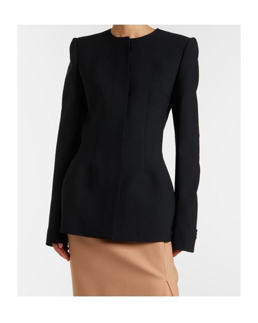 Mugler Black Single-Breasted Jacket