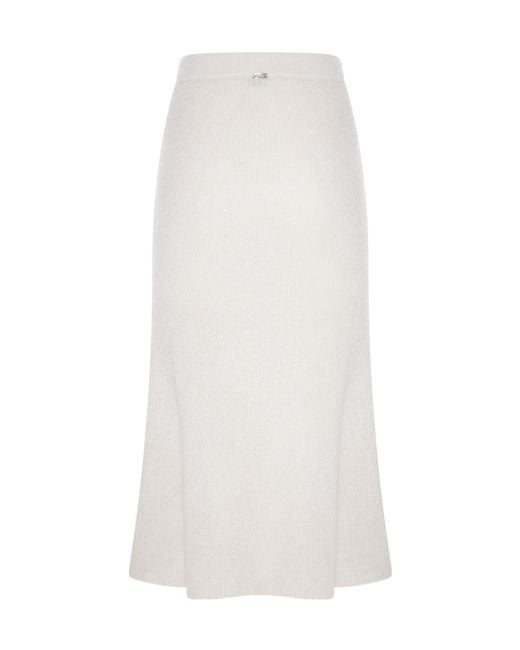 Herno White Flared Dress