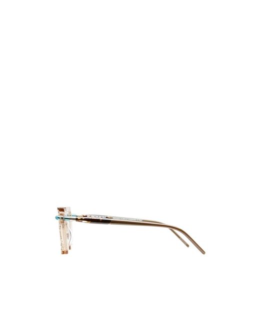 Kuboraum White Full-Rimmed Plano Lenses for men