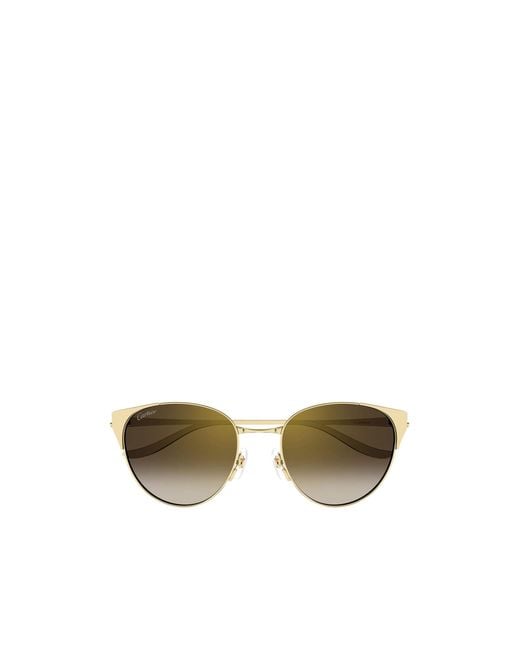 Cartier Metallic Cat-Eye Sunglasses for men