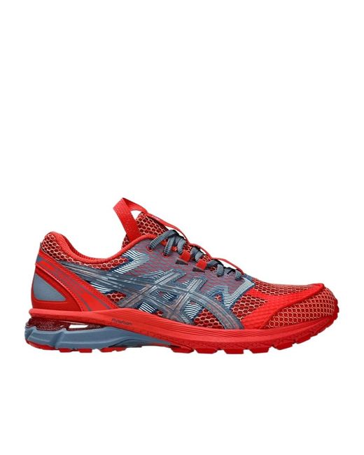Asics Red Us4-S Gel-Terrain Lace-Up Sneakers for men