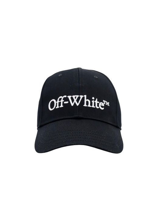 Off-White c/o Virgil Abloh Black Logo Embroidered Curved Peak Baseball Cap for men