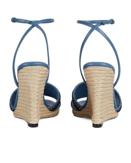 Gucci Blue Platform Espadrille
