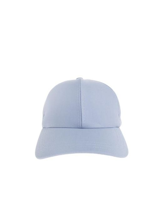 Balmain Blue Curved Peak Baseball Cap for men