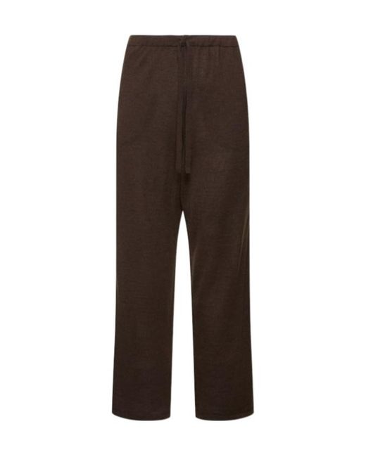 The Row Brown Drawstring Casual Pants for men