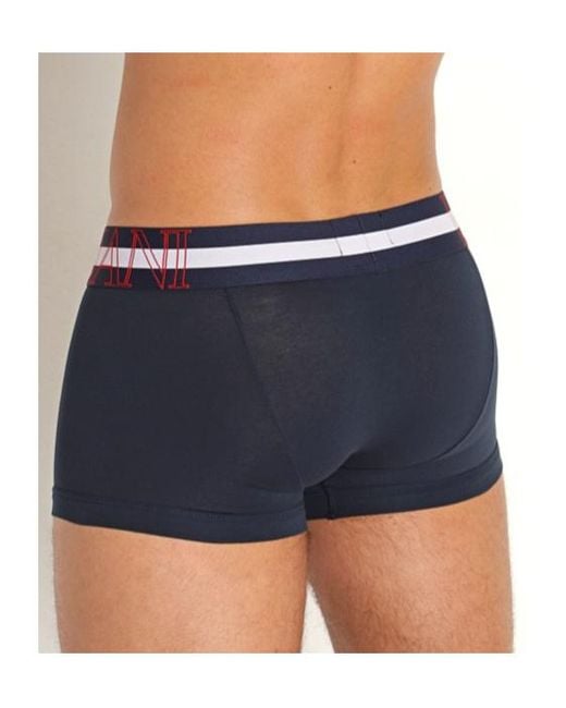 Emporio Armani Blue Elastic Waist Underwear for men