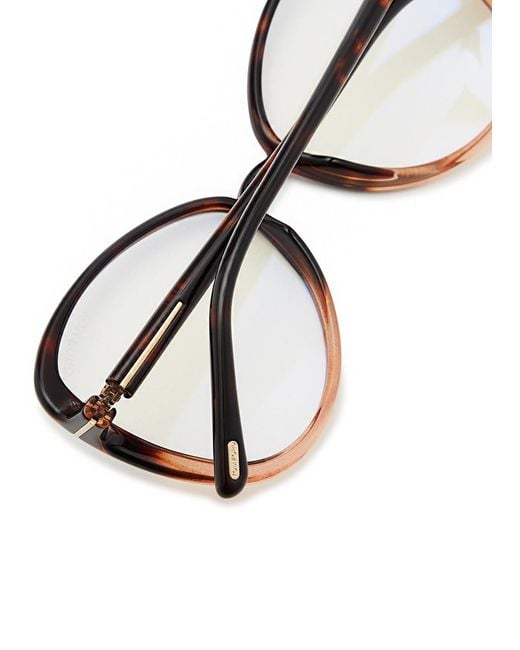 Tom Ford Metallic Oversized Optical Glasses