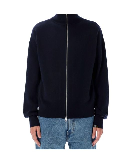 Extreme Cashmere Black Xtra Out Zip-Up Cardigan for men
