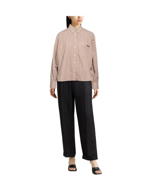 Brunello Cucinelli Natural Plaid Shirt