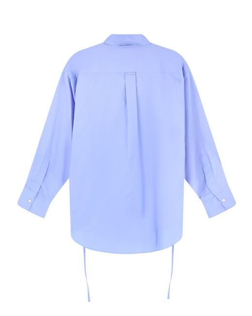 Aspesi Blue Patch Pocket Button-Up Shirt