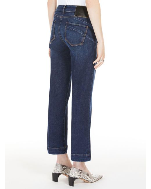 Sportmax Blue Umbria Mini Flared Jeans