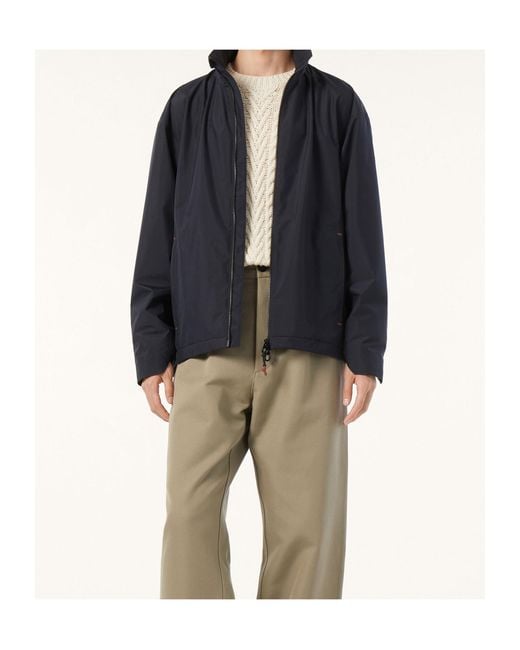 Loro Piana Blue Mei Bomber Jacket for men