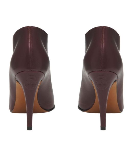 McQueen Brown Pointed-Toe Heeled Pumps