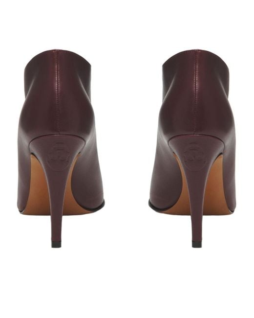McQueen Brown Pointed-Toe Heeled Pumps