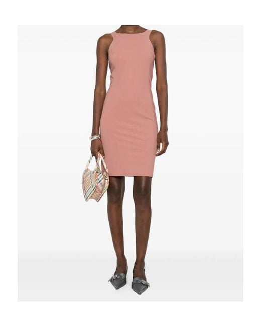 Patrizia Pepe Pink Sleeveless Midi Dress