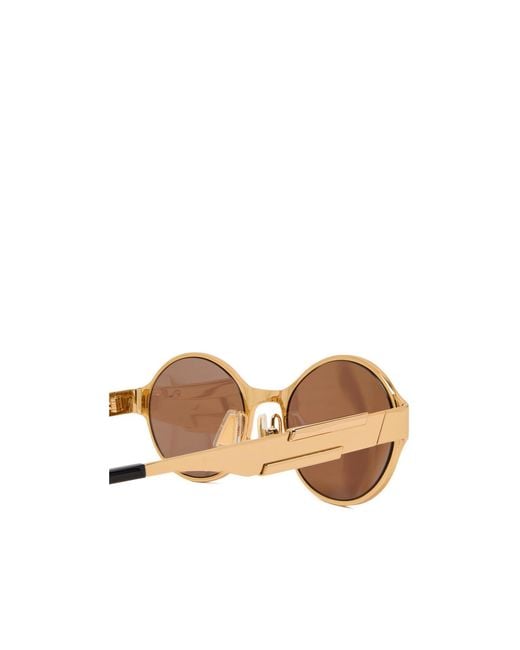 Bottega Veneta White Oval-Frame Sunglasses