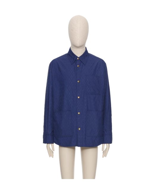 Valentino Blue Zip-Up High Neck Bomber Jacket for men