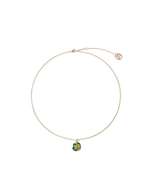 Burberry Metallic Frog Charm Necklace