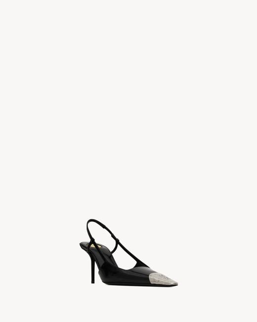 Saint Laurent Multicolor Jeanne Slingback Pumps