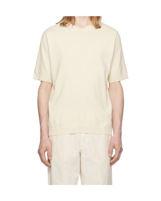 Norse Projects Natural Crew Neck T-Shirt for men