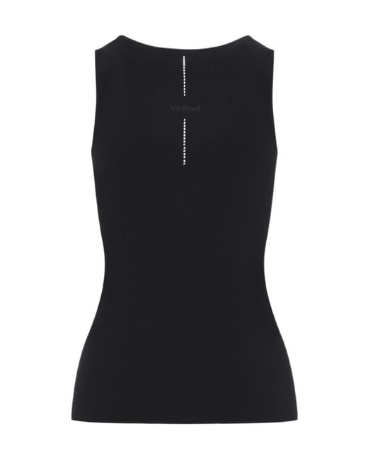 Wolford Black Crew Neck Vest
