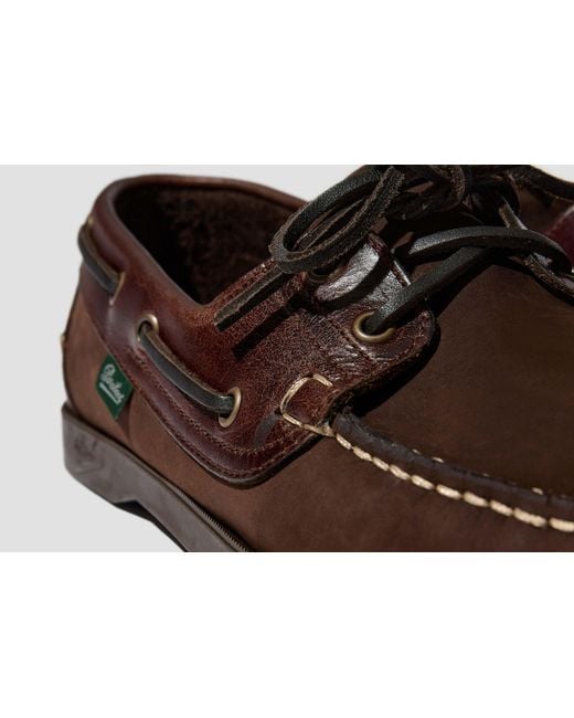 Paraboot Brown Round-Toe Casual Shoes for men
