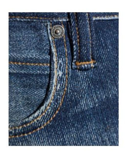 AllSaints Blue Bead Straight-Leg Jeans