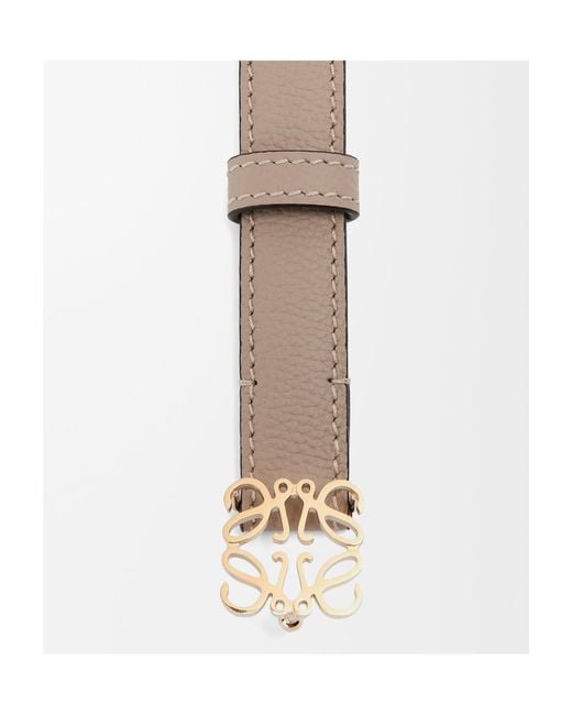 Loewe White Anagram Buckled Belt