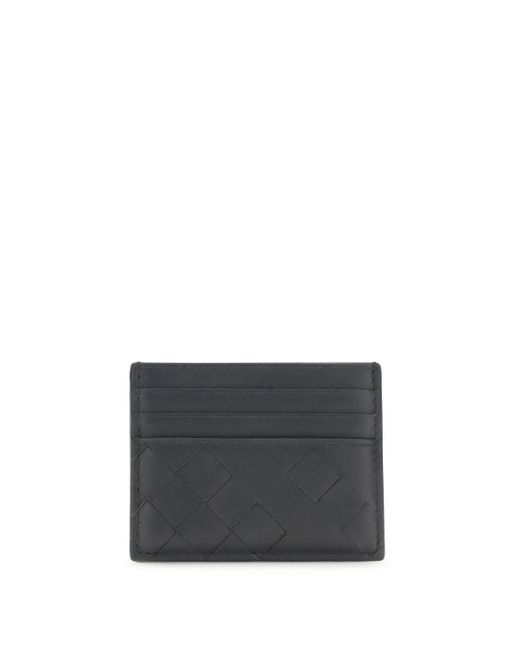 Bottega Veneta Black Intrecciato Credit Card Case for men