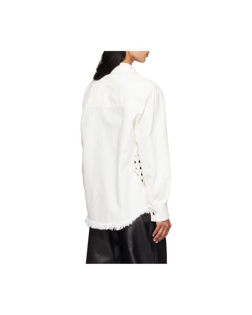 Ferragamo White Denim Blouson